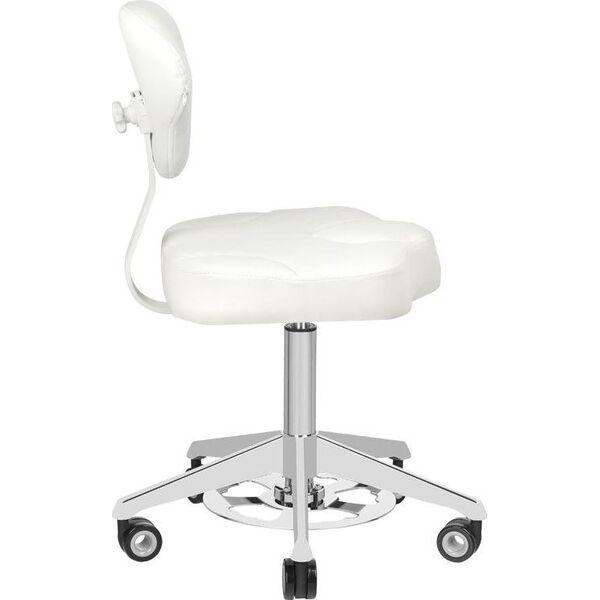 Azzurro TABORET KOSMETYCZNY AZZURRO 156-F BUMP-UP BIAŁY