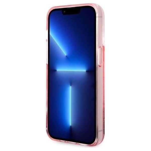 Karl Lagerfeld Etui Karl Lagerfeld Liquid Glitter Big KL HardCase do iPhone 14 Pro różowe