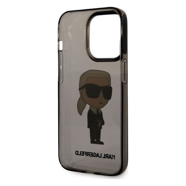 Karl Lagerfeld Etui Karl Lagerfeld KLHCP14LHNIKTCK Apple iPhone 14 Pro czarny/black hardcase Ikonik Etui Karl Lagerfeld