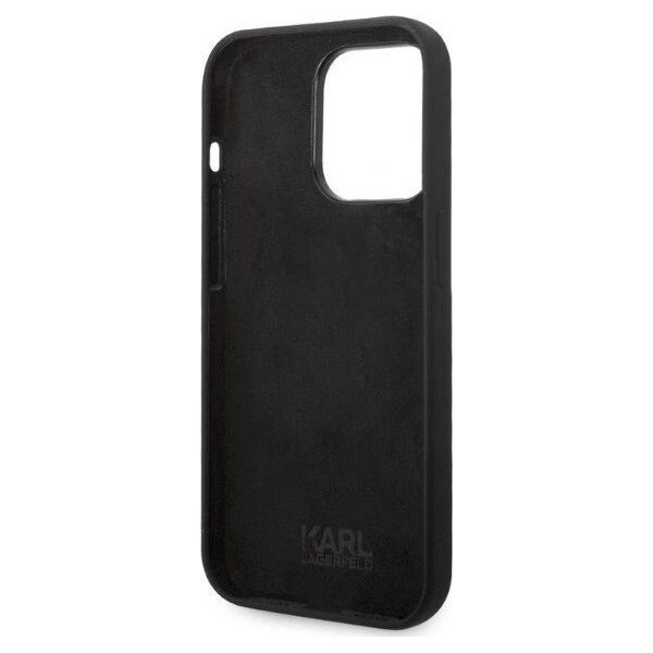 Karl Lagerfeld Etui Karl Lagerfeld KLHCP14LSNIKBCK Apple iPhone 14 Pro hardcase czarny/black Silicone Ikonik