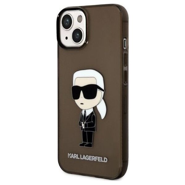 Karl Lagerfeld Etui Karl Lagerfeld KLHCP14MHNIKTCK Apple iPhone 14 Plus czarny/black hardcase Ikonik Etui Karl Lagerfeld