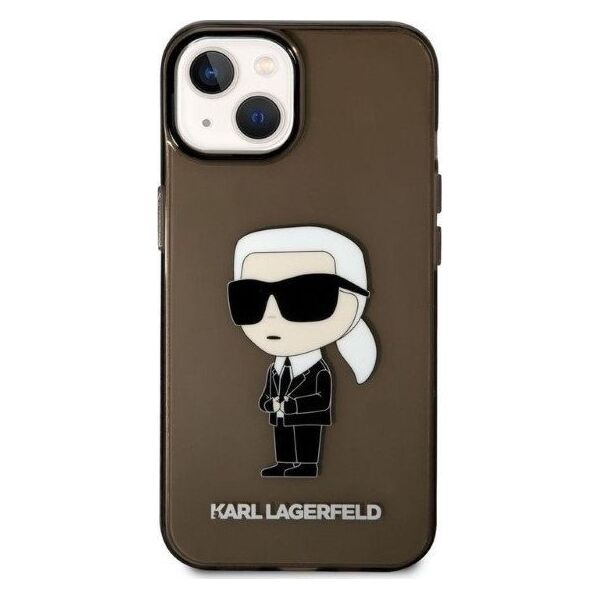 Karl Lagerfeld Etui Karl Lagerfeld KLHCP14MHNIKTCK Apple iPhone 14 Plus czarny/black hardcase Ikonik Etui Karl Lagerfeld