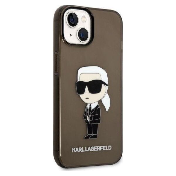 Karl Lagerfeld Etui Karl Lagerfeld KLHCP14MHNIKTCK Apple iPhone 14 Plus czarny/black hardcase Ikonik Etui Karl Lagerfeld