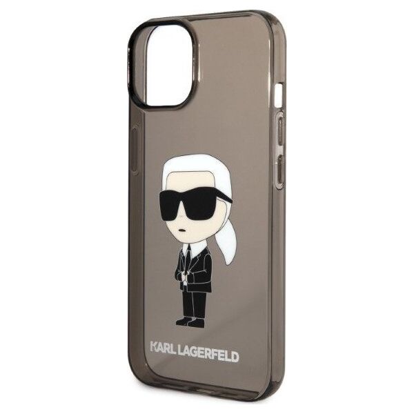 Karl Lagerfeld Etui Karl Lagerfeld KLHCP14MHNIKTCK Apple iPhone 14 Plus czarny/black hardcase Ikonik Etui Karl Lagerfeld