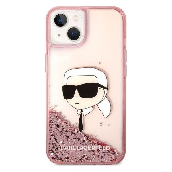 Karl Lagerfeld Etui Karl Lagerfeld KLHCP14MLNKHCP Apple iPhone 14 Plus różowy/pink hardcase Glitter Karl Head