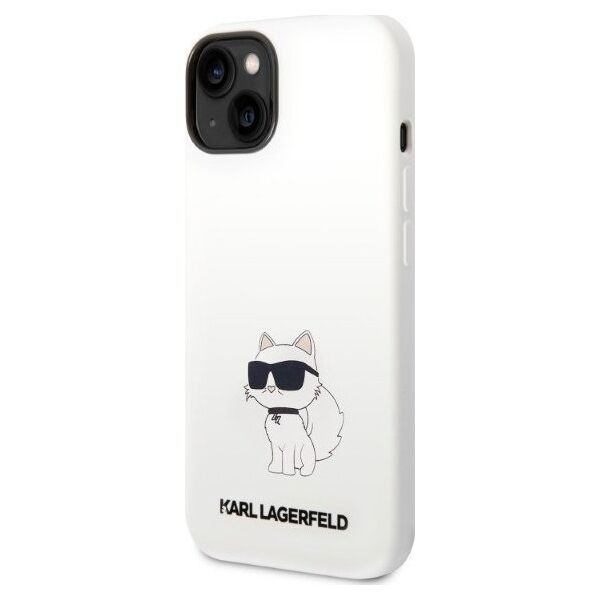 Karl Lagerfeld Etui Karl Lagerfeld KLHCP14MSNCHBCH Apple iPhone 14 Plus hardcase biały/white Silicone Choupette