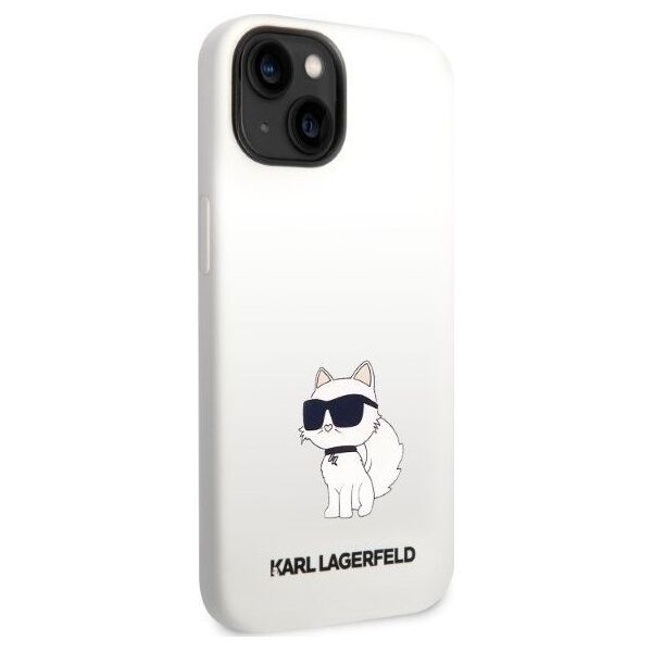 Karl Lagerfeld Etui Karl Lagerfeld KLHCP14MSNCHBCH Apple iPhone 14 Plus hardcase biały/white Silicone Choupette