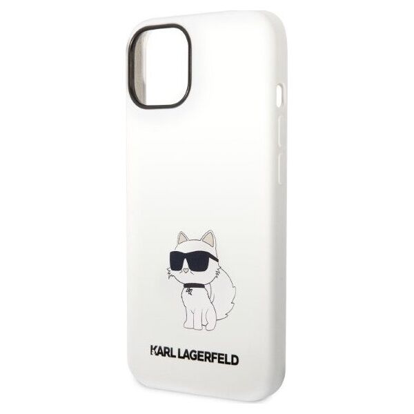 Karl Lagerfeld Etui Karl Lagerfeld KLHCP14MSNCHBCH Apple iPhone 14 Plus hardcase biały/white Silicone Choupette