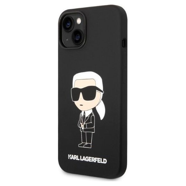 Karl Lagerfeld Etui Karl Lagerfeld KLHCP14MSNIKBCK Apple iPhone 14 Plus hardcase czarny/black Silicone Ikonik