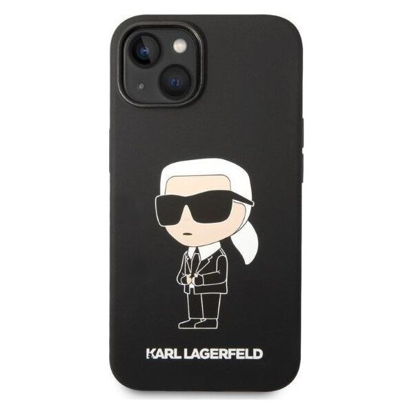 Karl Lagerfeld Etui Karl Lagerfeld KLHCP14MSNIKBCK Apple iPhone 14 Plus hardcase czarny/black Silicone Ikonik