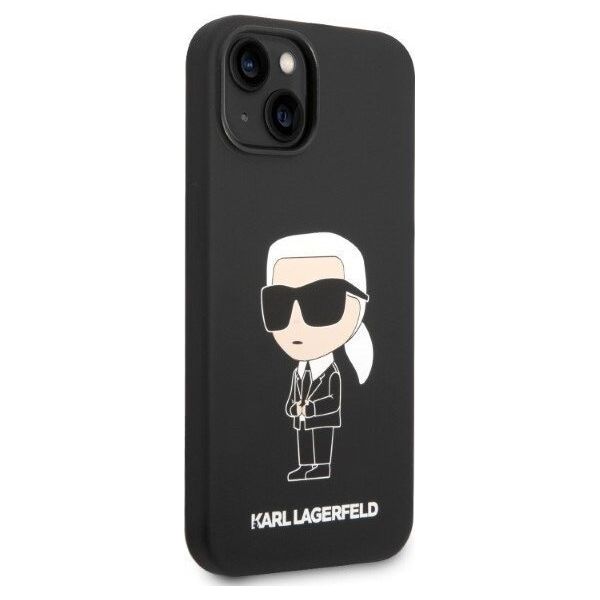 Karl Lagerfeld Etui Karl Lagerfeld KLHCP14MSNIKBCK Apple iPhone 14 Plus hardcase czarny/black Silicone Ikonik