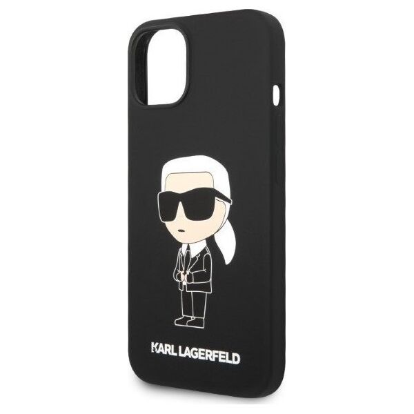 Karl Lagerfeld Etui Karl Lagerfeld KLHCP14MSNIKBCK Apple iPhone 14 Plus hardcase czarny/black Silicone Ikonik