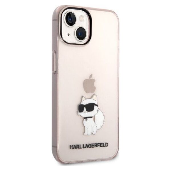 Karl Lagerfeld Etui Karl Lagerfeld KLHCP14SHNCHTCP Apple iPhone 14 różowy/pink hardcase Ikonik Choupette