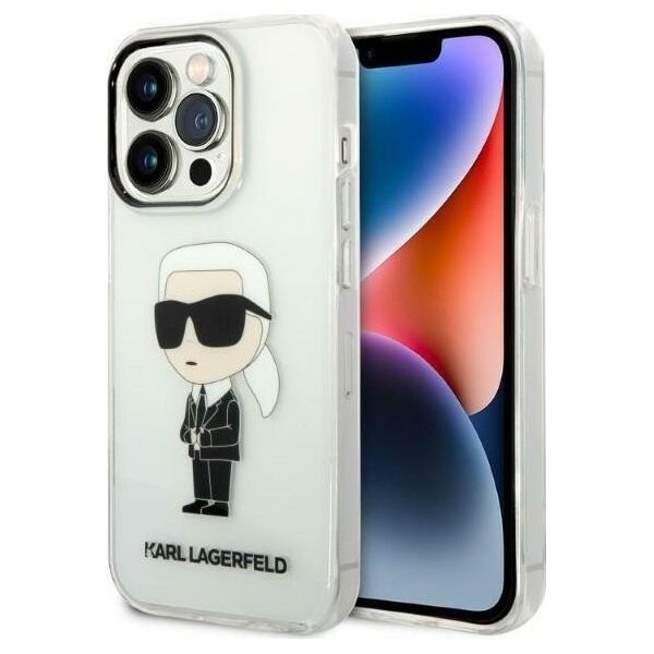 Karl Lagerfeld Etui Karl Lagerfeld KLHCP14XHNIKTCT Apple iPhone 14 Pro Max transparent hardcase Ikonik Etui Karl Lagerfeld