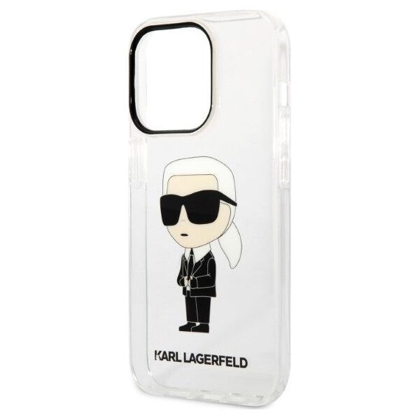Karl Lagerfeld Etui Karl Lagerfeld KLHCP14XHNIKTCT Apple iPhone 14 Pro Max transparent hardcase Ikonik Etui Karl Lagerfeld