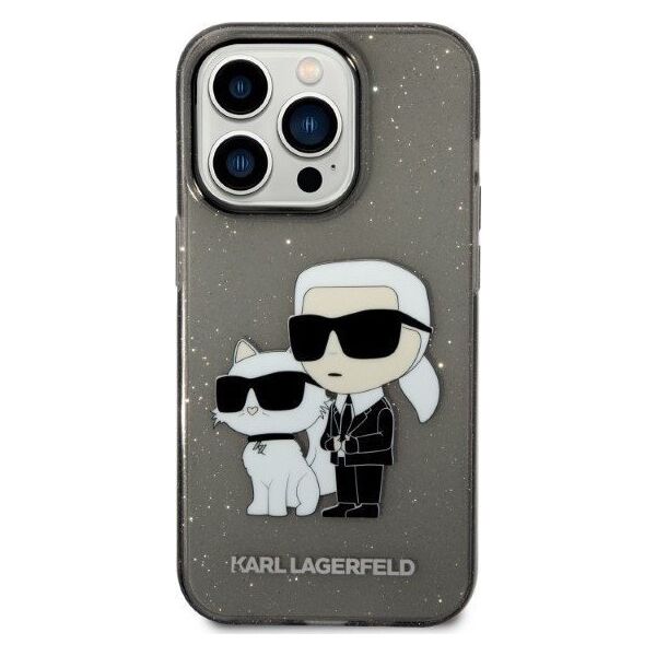 Karl Lagerfeld Etui Karl Lagerfeld KLHCP14XHNKCTGK Apple iPhone 14 Pro Max czarny/black hardcase IML GLIT NFT Karl&Choupette