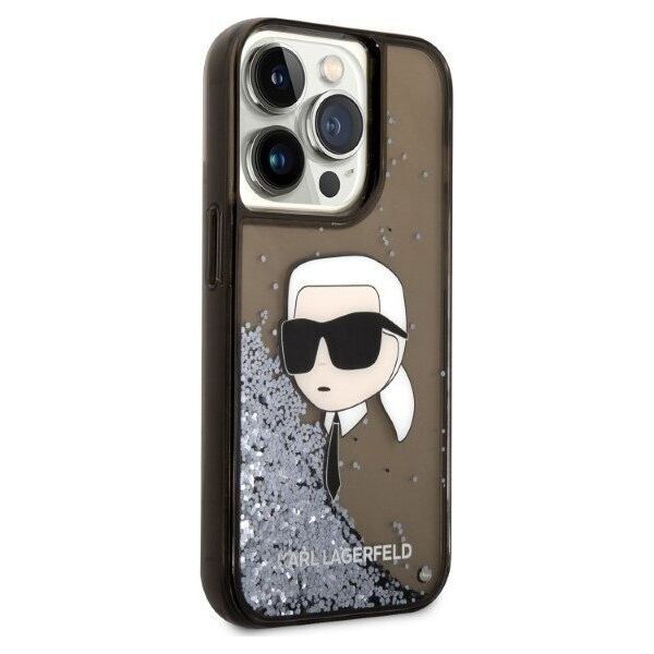 Karl Lagerfeld Etui Karl Lagerfeld KLHCP14XLNKHCK Apple iPhone 14 Pro Max czarny/black hardcase Glitter NFT Karl Head