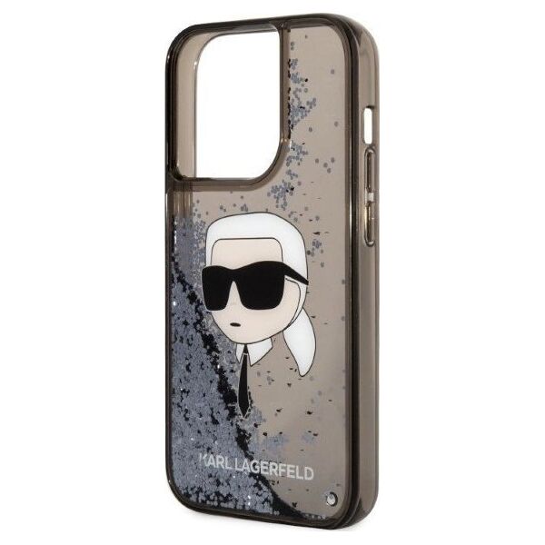 Karl Lagerfeld Etui Karl Lagerfeld KLHCP14XLNKHCK Apple iPhone 14 Pro Max czarny/black hardcase Glitter NFT Karl Head