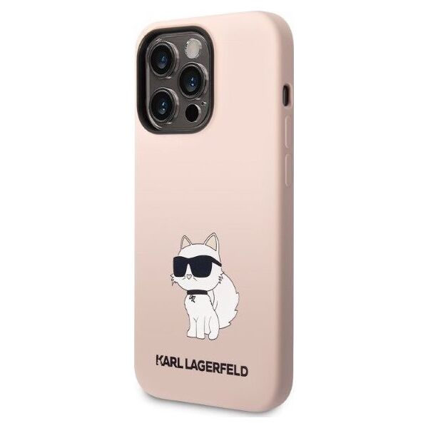 Karl Lagerfeld Etui Karl Lagerfeld KLHCP14XSNCHBCP Apple iPhone 14 Pro Max hardcase różowy/pink Silicone Choupette