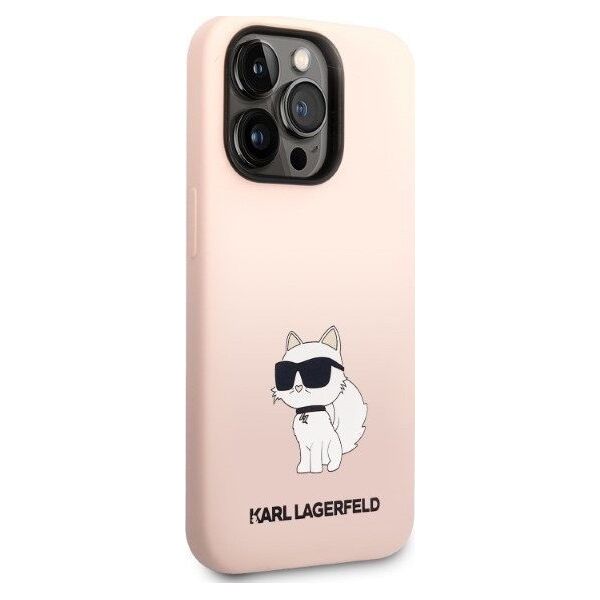Karl Lagerfeld Etui Karl Lagerfeld KLHCP14XSNCHBCP Apple iPhone 14 Pro Max hardcase różowy/pink Silicone Choupette