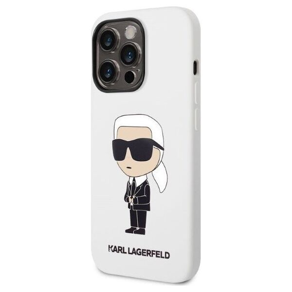 Karl Lagerfeld Etui Karl Lagerfeld KLHCP14XSNIKBCH Apple iPhone 14 Pro Max hardcase biały/white Silicone Ikonik