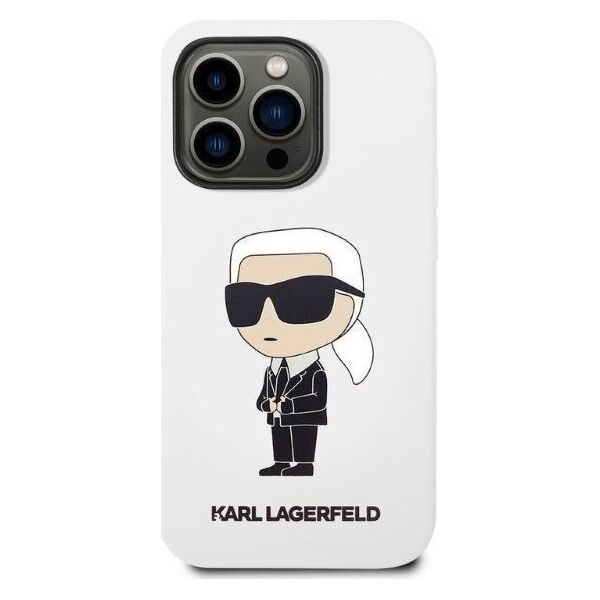 Karl Lagerfeld Etui Karl Lagerfeld KLHCP14XSNIKBCH Apple iPhone 14 Pro Max hardcase biały/white Silicone Ikonik