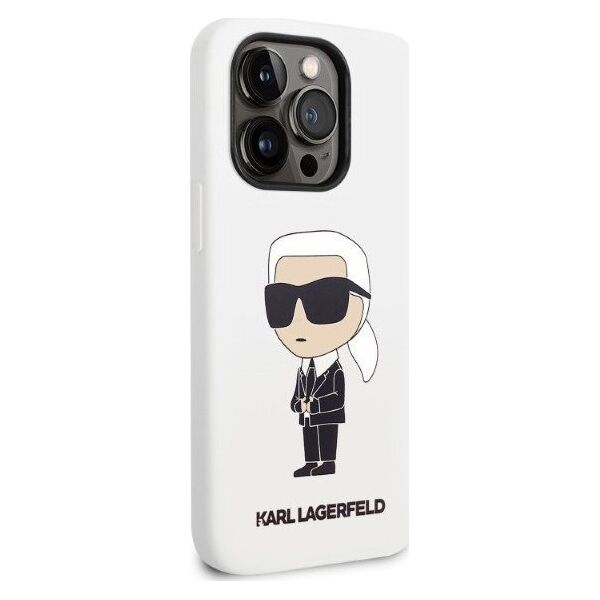 Karl Lagerfeld Etui Karl Lagerfeld KLHCP14XSNIKBCH Apple iPhone 14 Pro Max hardcase biały/white Silicone Ikonik