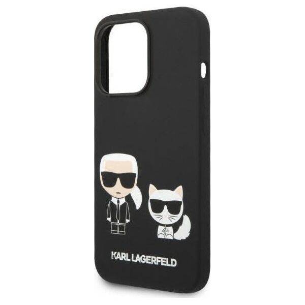 Karl Lagerfeld Etui Karl Lagerfeld KLHMP14XSSKCK Apple iPhone 14 Pro Max hardcase czarny/black Liquid Silicone Karl & Choupette Magsafe
