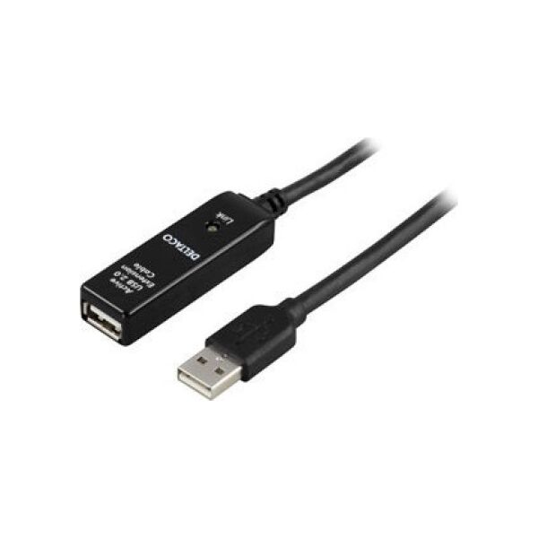 Adapter USB Deltaco DELTACO USB2-EX20M - USB forlængerkabel