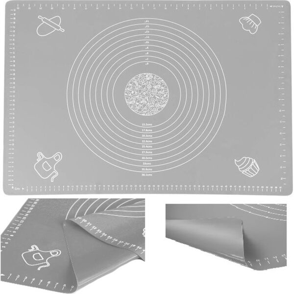 Tadar STOLNICA MATA SILIKONOWA 50 x 40cm + WAŁEK TADAR SILICO 0878-8332 CZARNA