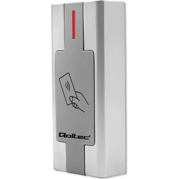 Qoltec Zbliżeniowy czytnik kart i breloków RFID | Metalowa obudowa
