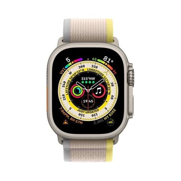 Apple Opaska Trail w kolorze żółtym/beżowym do koperty 49 mm - rozmiar M/L