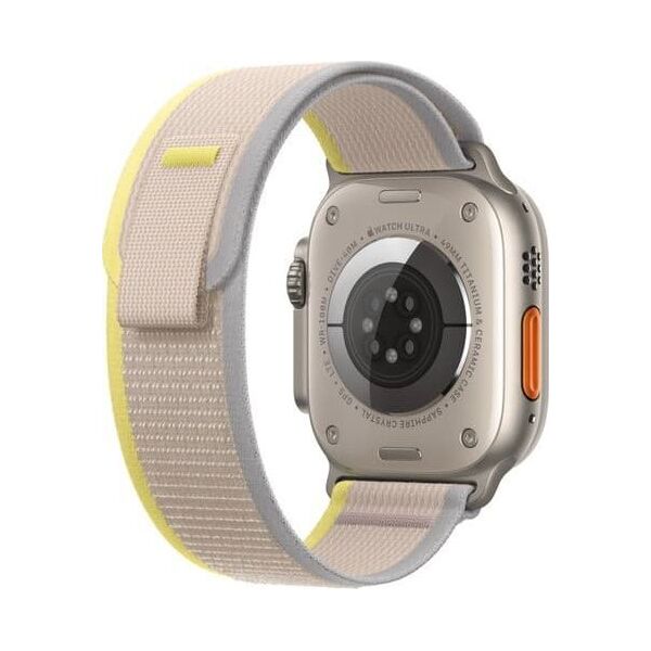Apple Opaska Trail w kolorze żółtym/beżowym do koperty 49 mm - rozmiar M/L