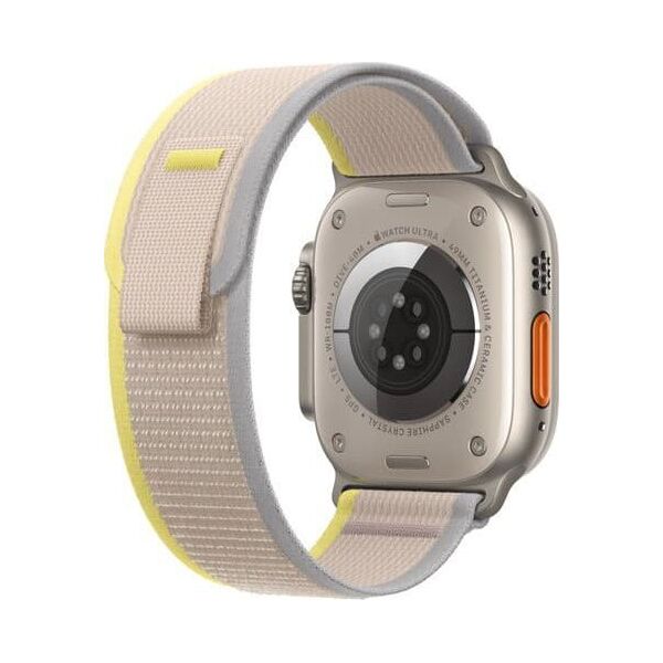 Apple Opaska Trail w kolorze żółtym/beżowym do koperty 49 mm - rozmiar M/L