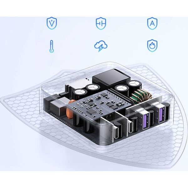 Ładowarka Ugreen Nexode 2x USB-A 2x USB-C  (90747)