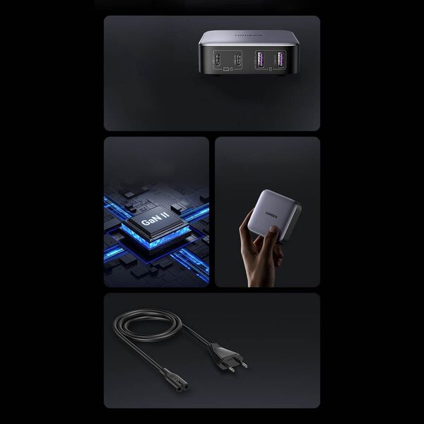 Ładowarka Ugreen Nexode 2x USB-A 2x USB-C  (90747)