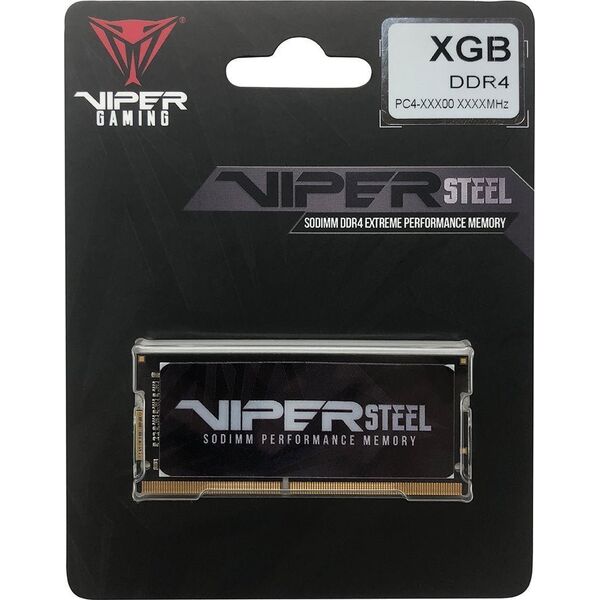 Pamięć do laptopa Patriot Viper Steel, SODIMM, DDR4, 8 GB, 3200 MHz, CL18 (PVS48G320C8S)