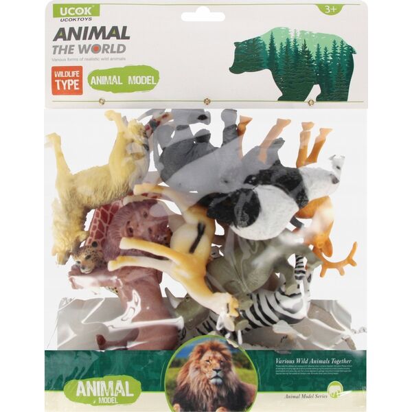 Figurka Mega Creative ZWIERZ DZIKIE 12SZT 10CM 21X27X5 MC PBH 36/72