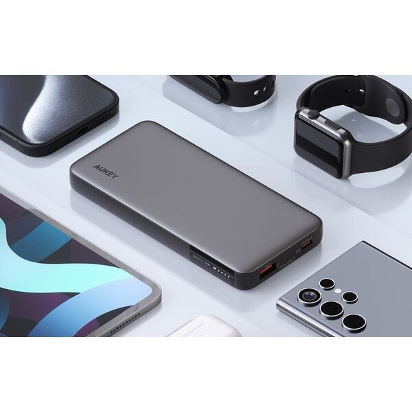 Aukey Powerbank Aukey PB-Y41, 10000mAh, 30W (szary)
