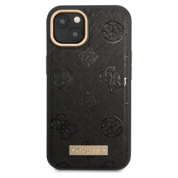 Guess Guess GUHMP13MSAPSTK iPhone 13 6,1" czarny/black hardcase Peony Logo Plate MagSafe NoSize