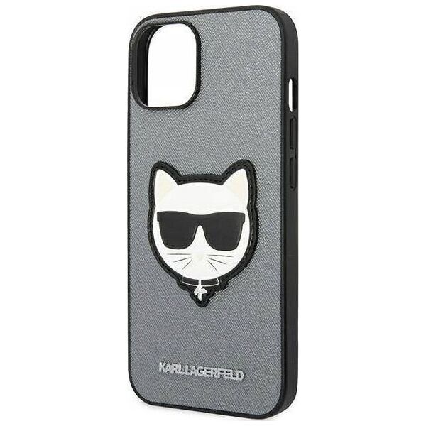 Karl Lagerfeld KARL LAGERFELD IPHONE 14 PLUS CHOUPETTE HEAD PATCH KLHCP14MSAPCHG SILVER
