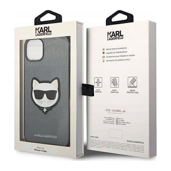 Karl Lagerfeld KARL LAGERFELD IPHONE 14 PLUS CHOUPETTE HEAD PATCH KLHCP14MSAPCHG SILVER