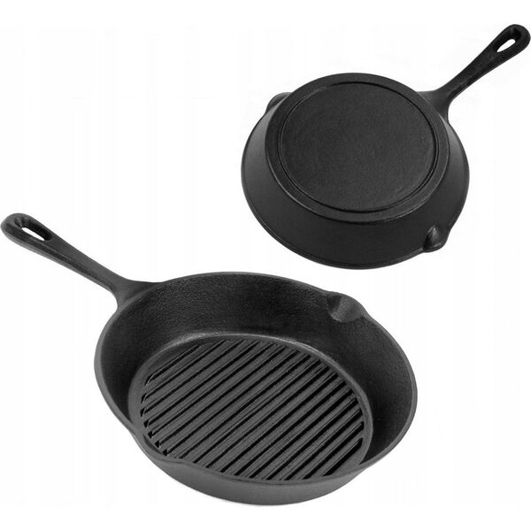 Patelnia Brunbeste PATELNIA GRILLOWA ŻELIWNA 26 cm BRUNBESTE BB-2653