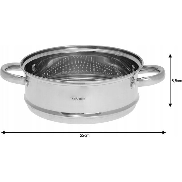 KingHoff PAROWNIK 22CM WKŁAD DO GOTOWANIA NA PARZE KINGHOFF KH-1535