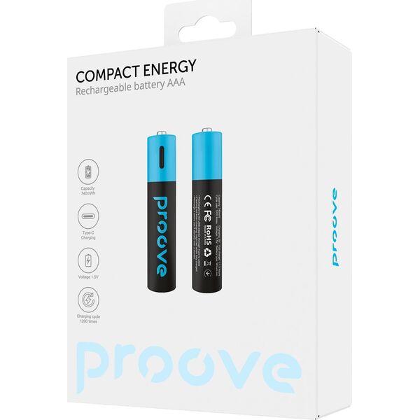 2 Akumulator Paluszek Akumulatorki Aaa R3 740mwh Ładowania Usb-c Usb Type-c / Rbce75010008