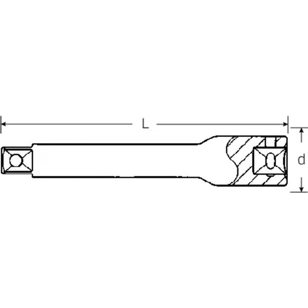 Stahlwille Przedłużka 1/4" L=356mm, rozmiar 14 STAHLWILLE