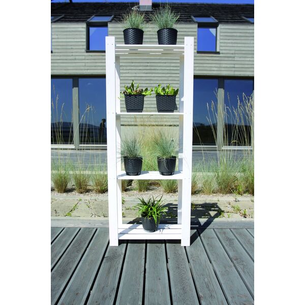 Prosperplast Doniczka kwadratowa RATOLLA SQUARE DRLK250-S433, Kolor Antracyt, Prosperplast, Wymiary 24x24x22 cm