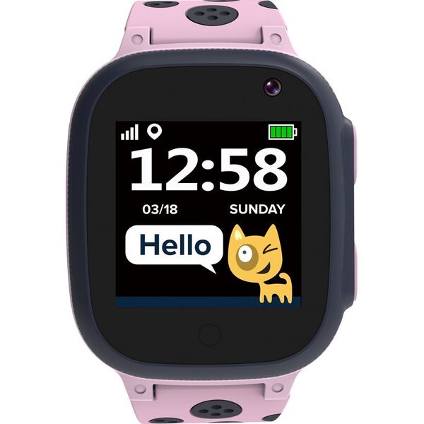 Smartwatch Canyon Sandy KW-34 Czarno-różowy  (CNE-KW34PP)