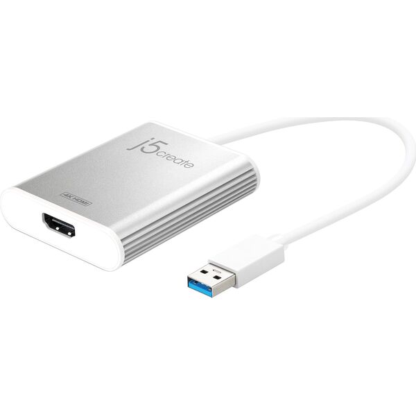 Adapter USB j5create j5create JUA354 zewnętrzna karta graficzna usb Srebrny