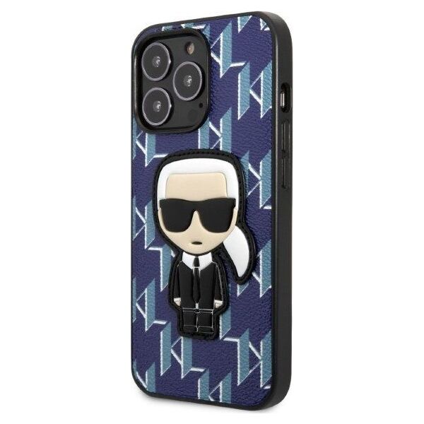 Karl Lagerfeld Etui Karl Lagerfeld KLHCP13LPMNIKBL Apple iPhone 13 Pro hardcase niebieski/blue Monogram Ikonik Patch